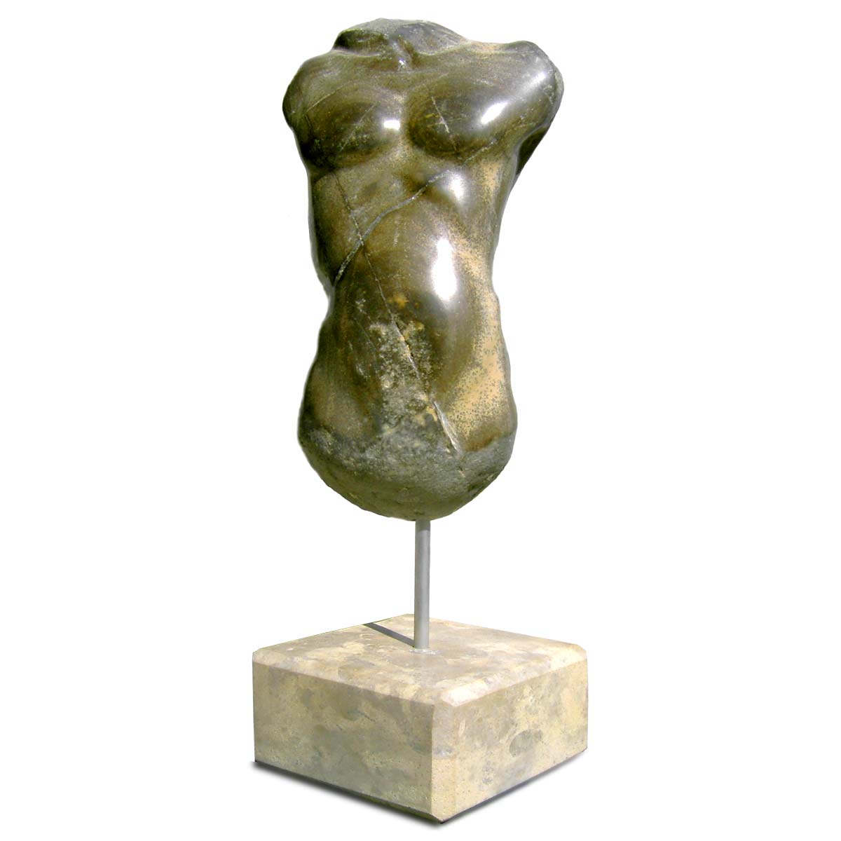 skulptur torso mann 1 italien strand stein
